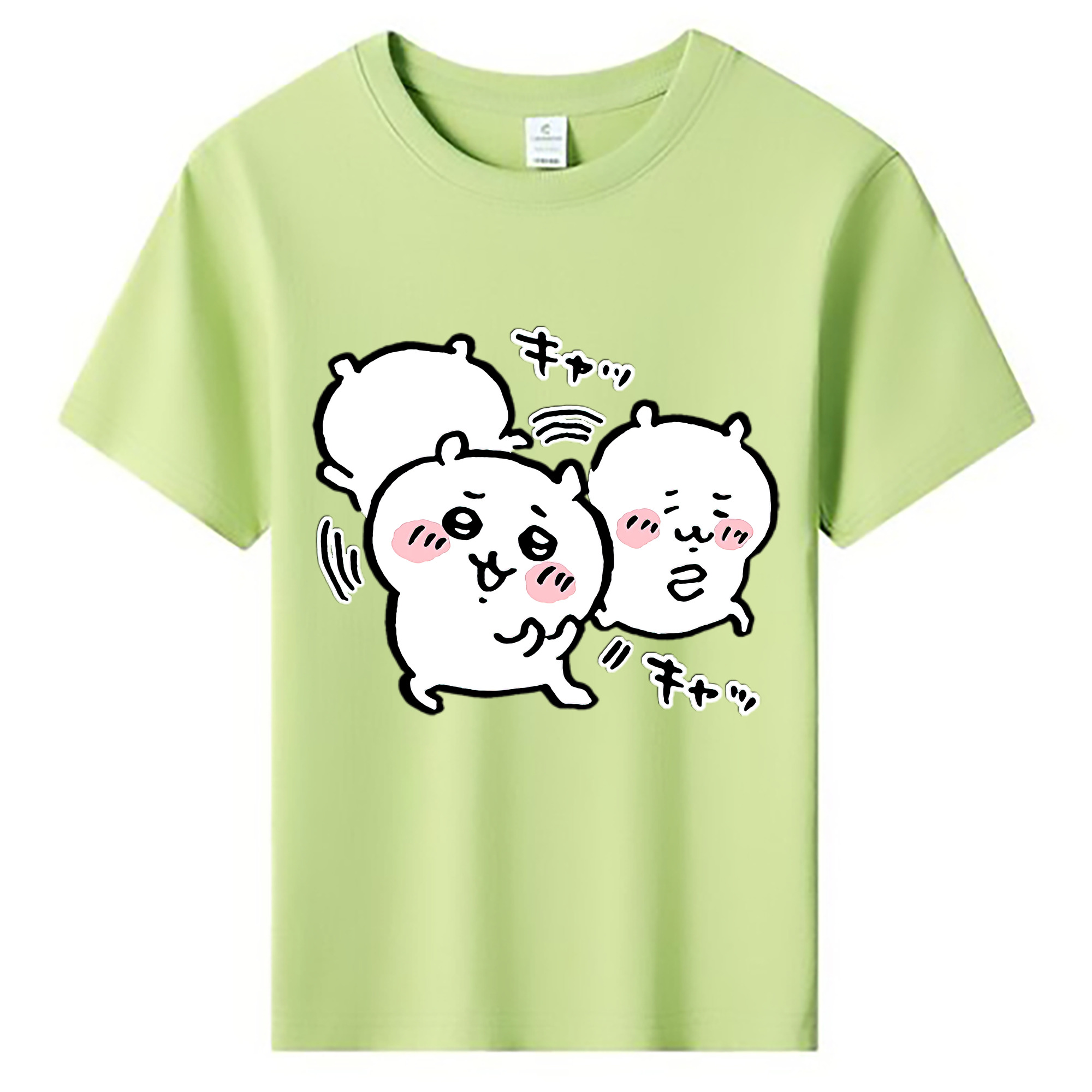 （画像用） ちいかわ ちいかわ Chii-kawa chiikawa 綿100％キッズTシャツ（フロントプリント）